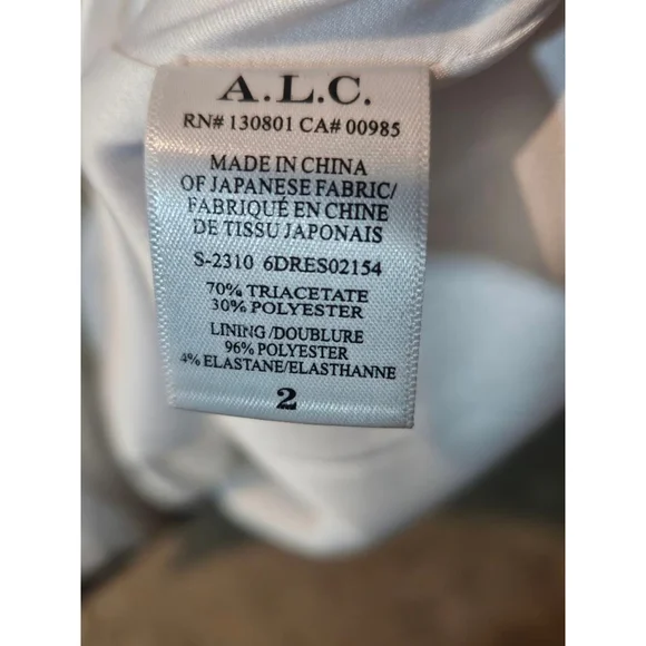 A.L.C. White Off-the-Shoulder Long Sleeve Maxi Dress Size 2 - Picture 9 of 10